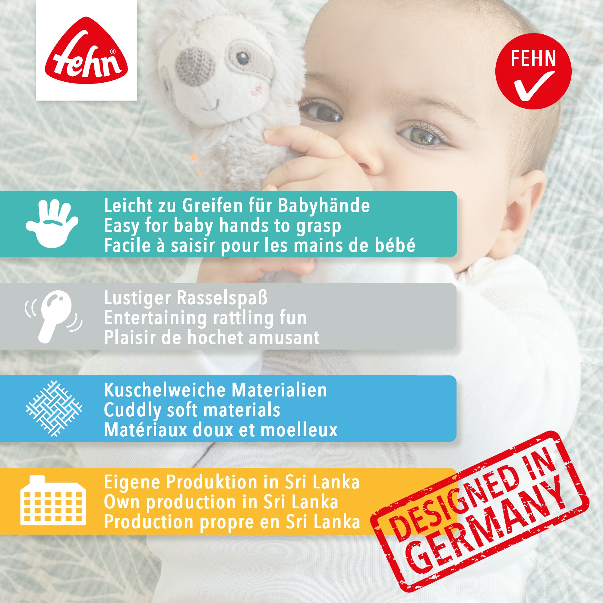 Fehn Mini Rattle Otter - 4