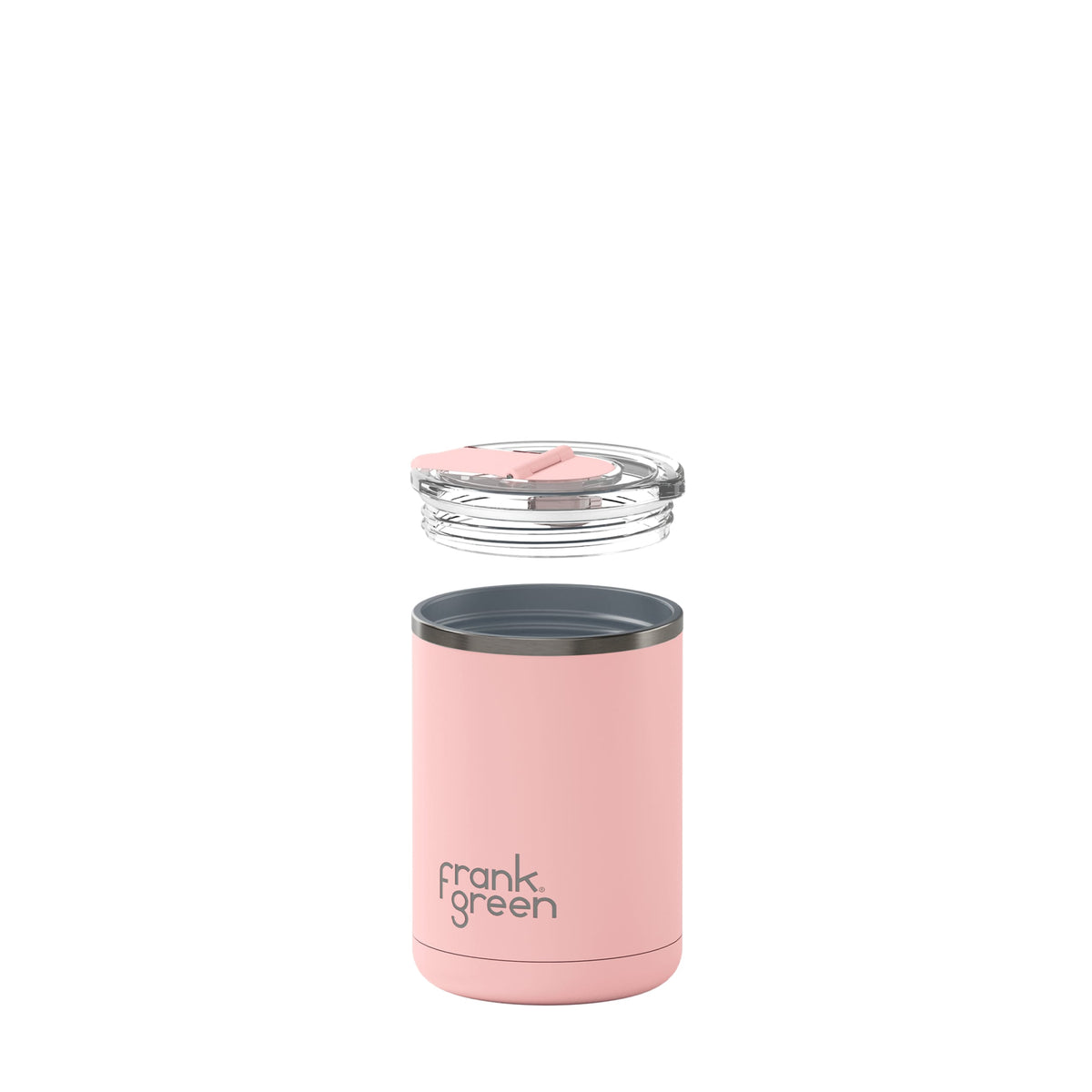 355ml Blushed Ceramic Coffee Cup with Hinged Screw Lid