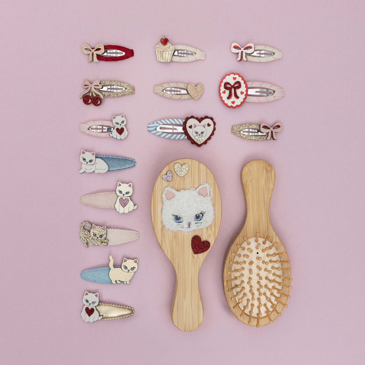 Cute Kitten Mini Clips PASTELS