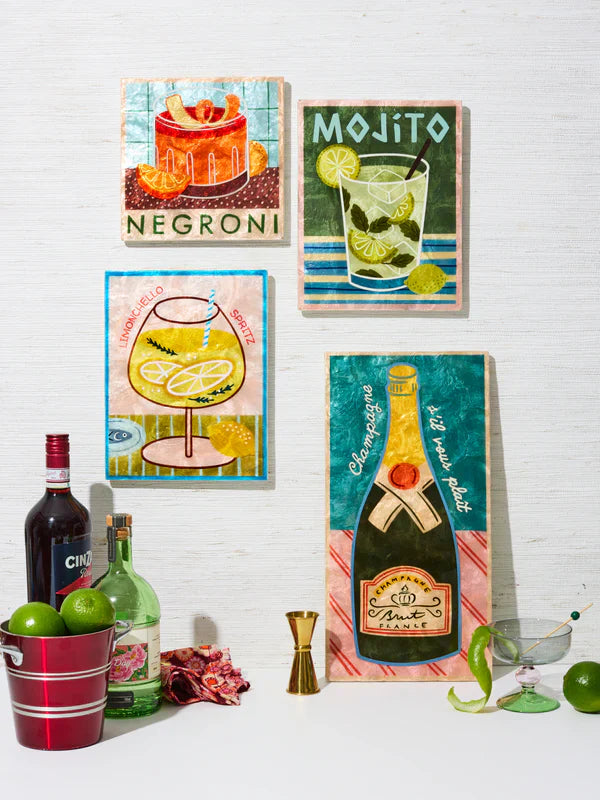 Happy Hour Champers Tile