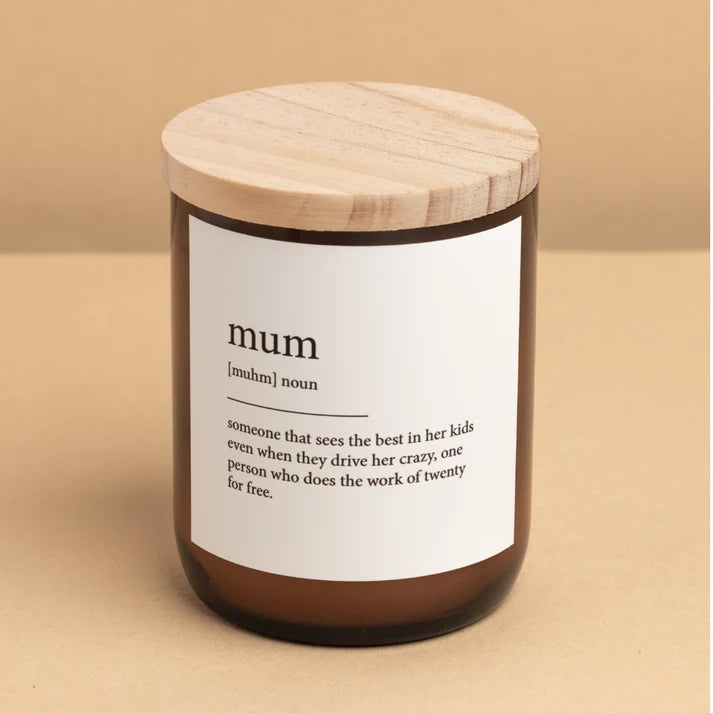 Mum ~ Dictionary Meaning Candle