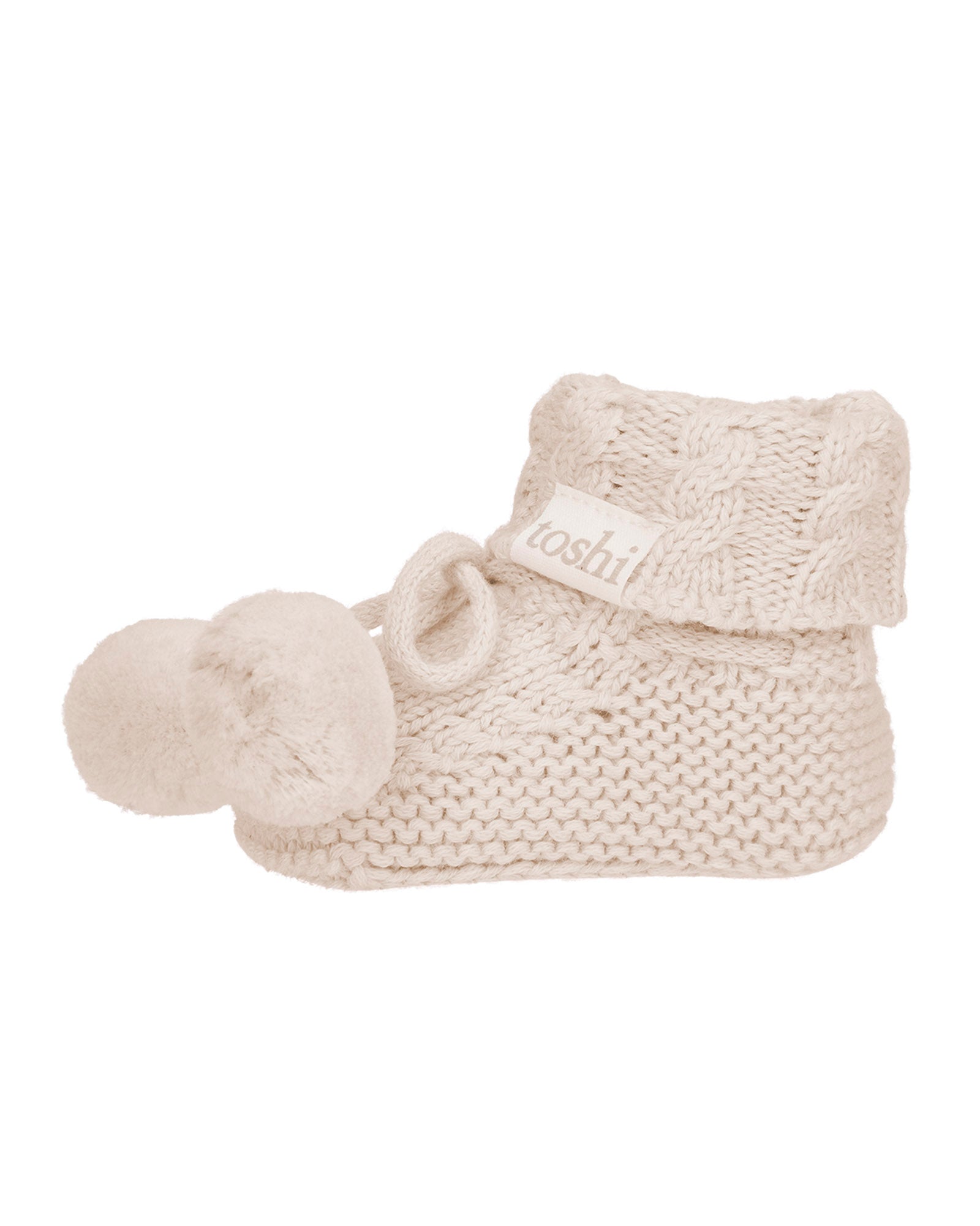 Organic Booties Yummy - Oatmeal