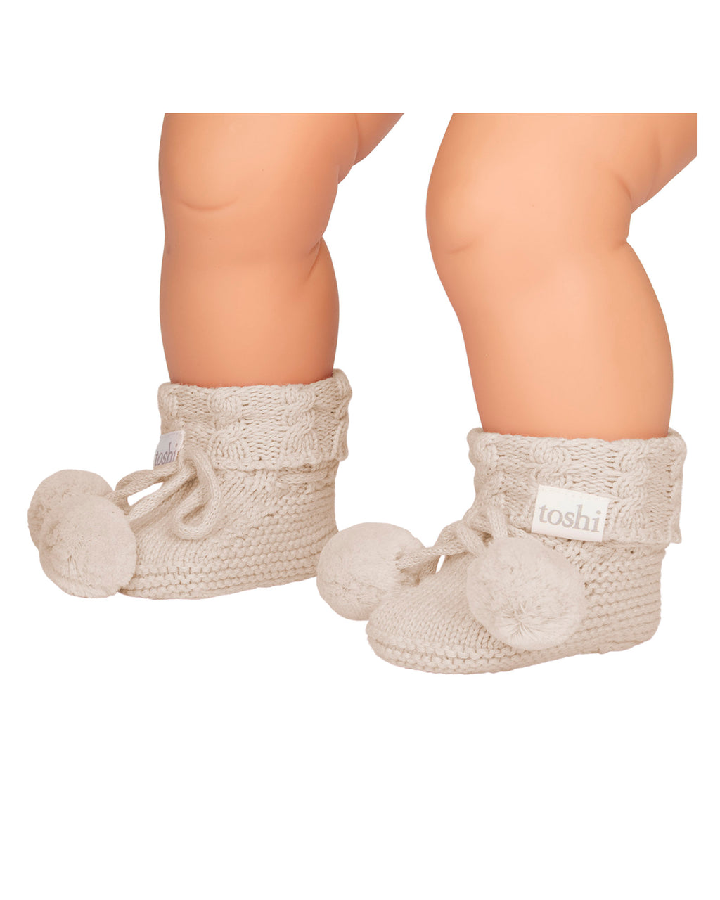 Organic Booties Yummy - Oatmeal