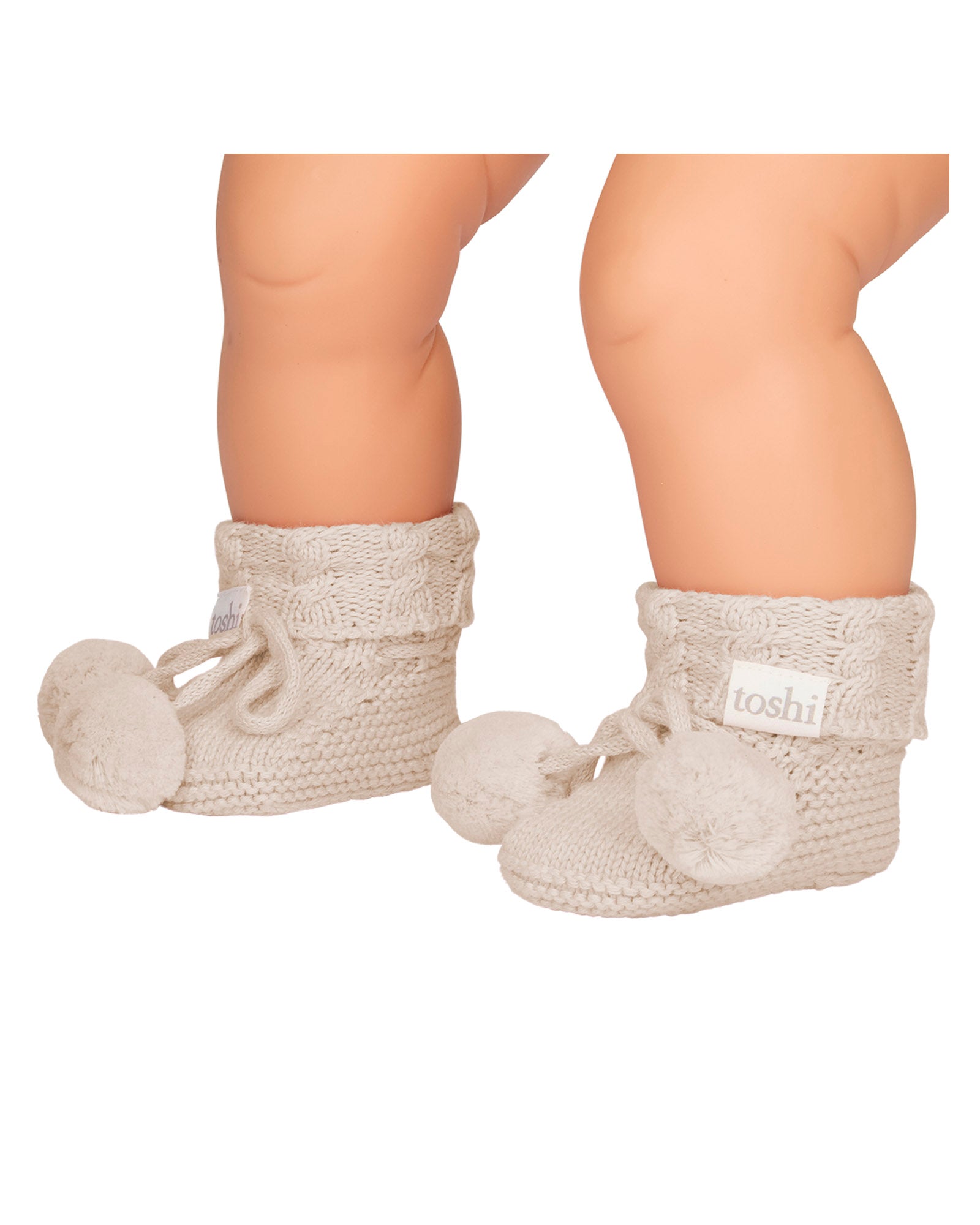 Organic Booties Yummy - Oatmeal