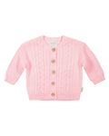 Organic Cardigan Yummy Misty Rose