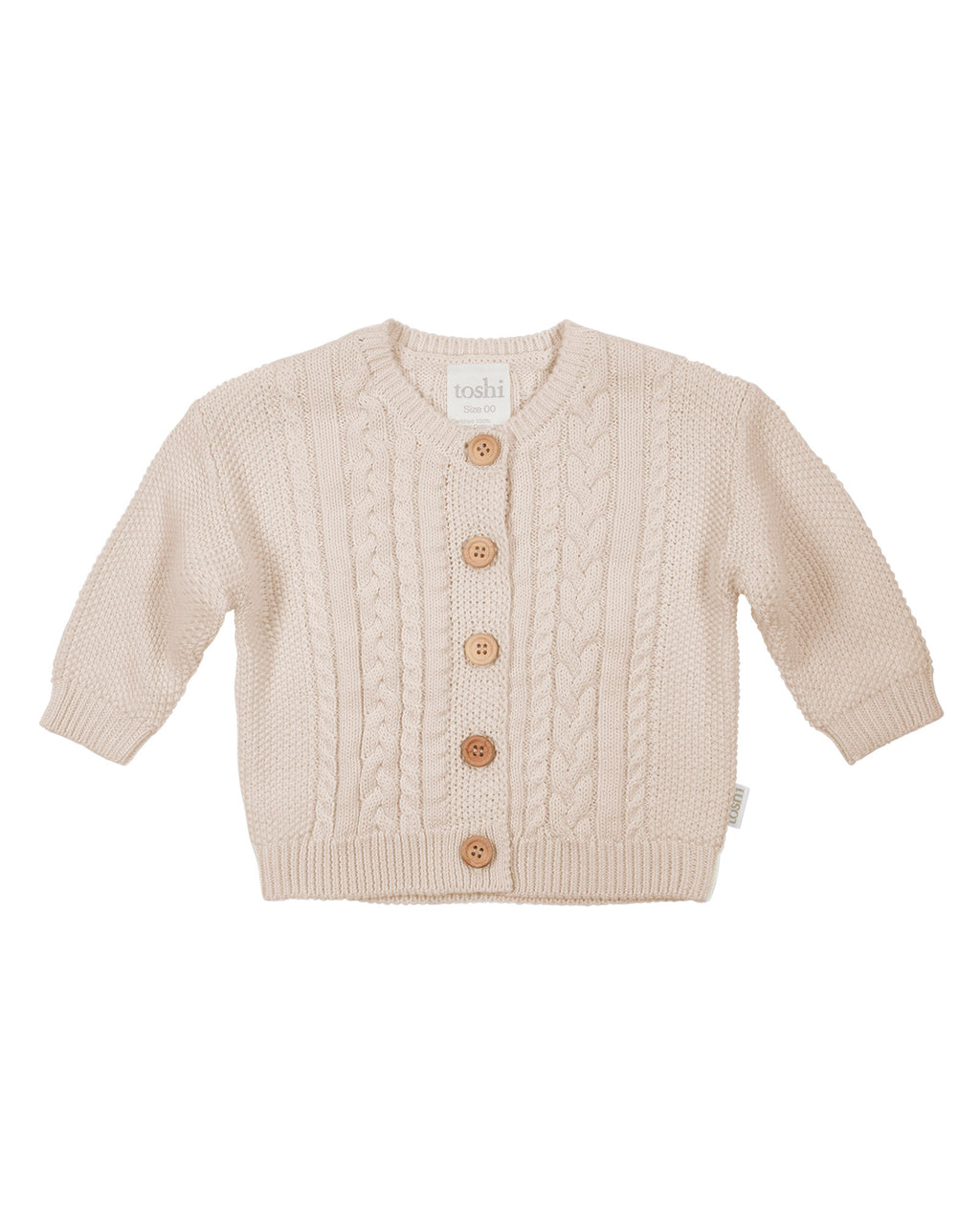 Organic Cardigan Yummy - Oatmeal