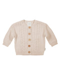 Organic Cardigan Yummy - Oatmeal