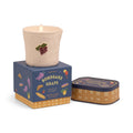 Bistro 8oz/226g Grapes Embossed Ceramic Candle - Bordeaux Grape Boxed