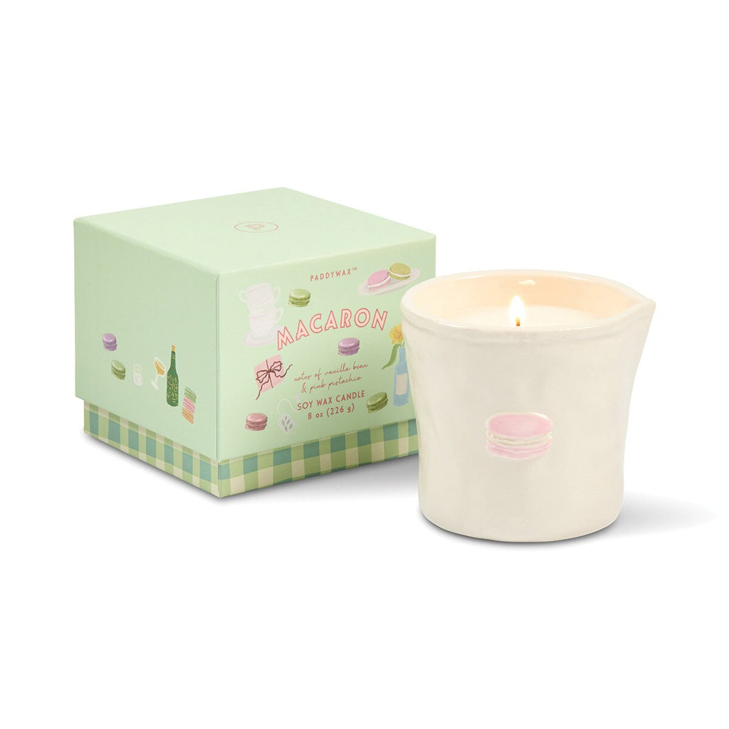 Bistro 8oz Ceramic w/ Embossed Macaron & Printed Box - Macaron