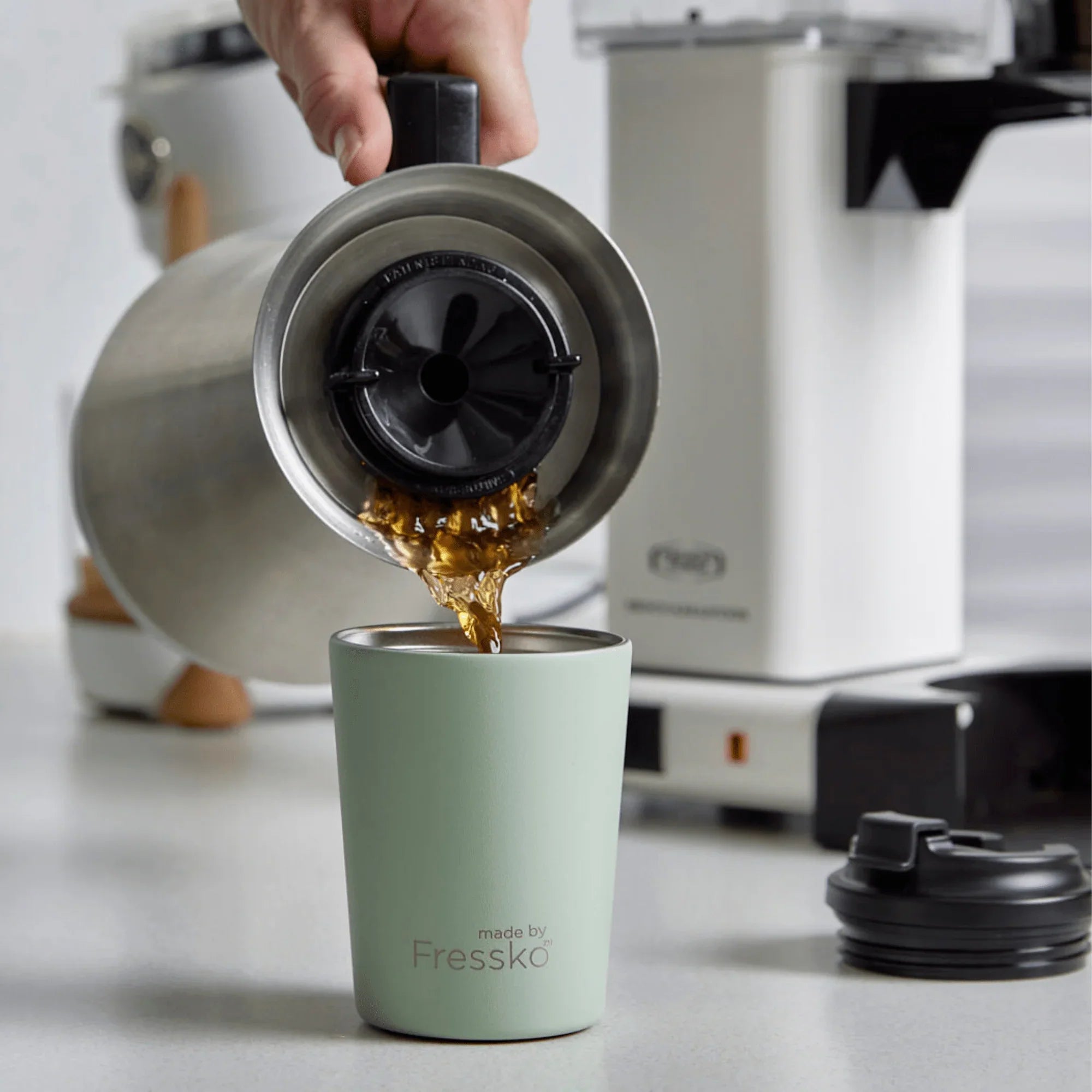Reusable Coffee Cup - Bino 8oz Sage