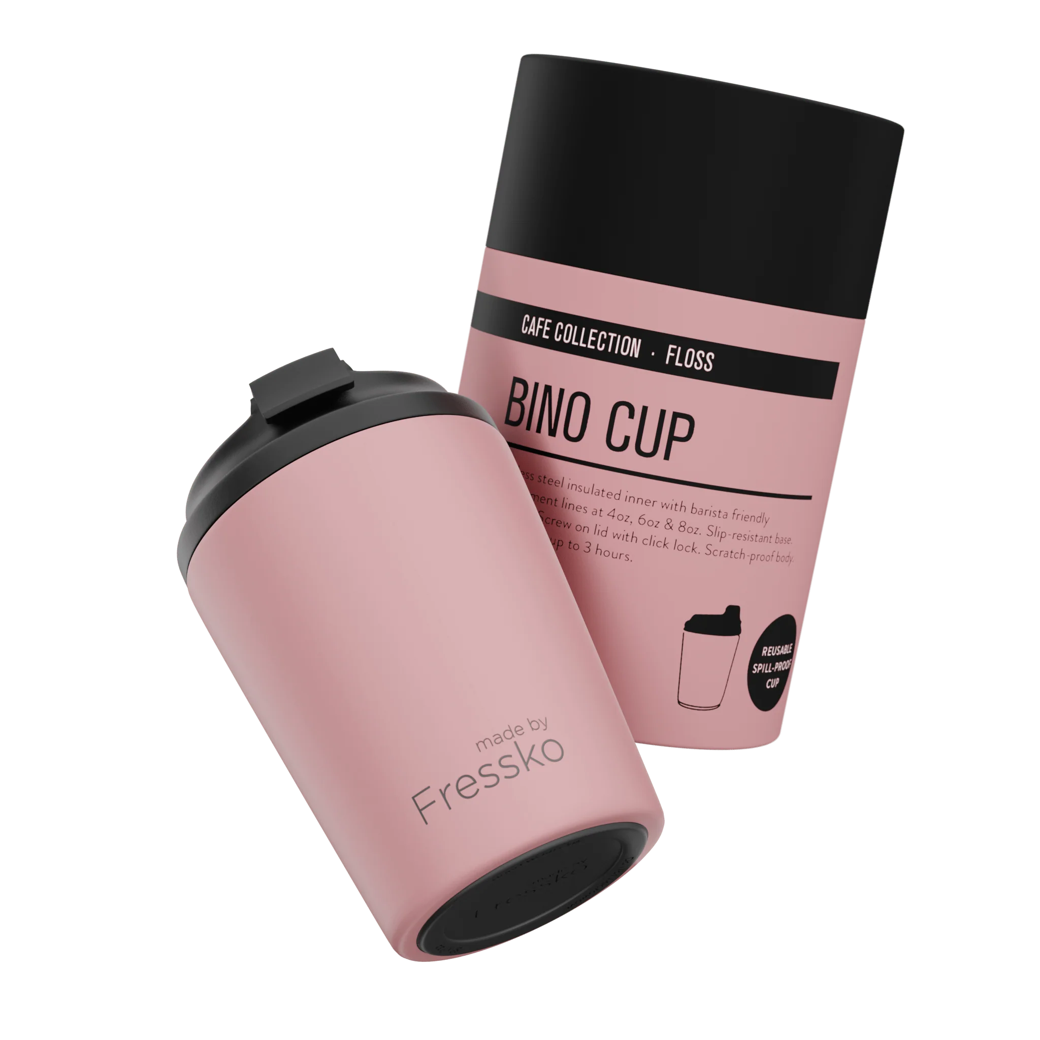 Reusable Coffee Cup - Bino 8oz Floss