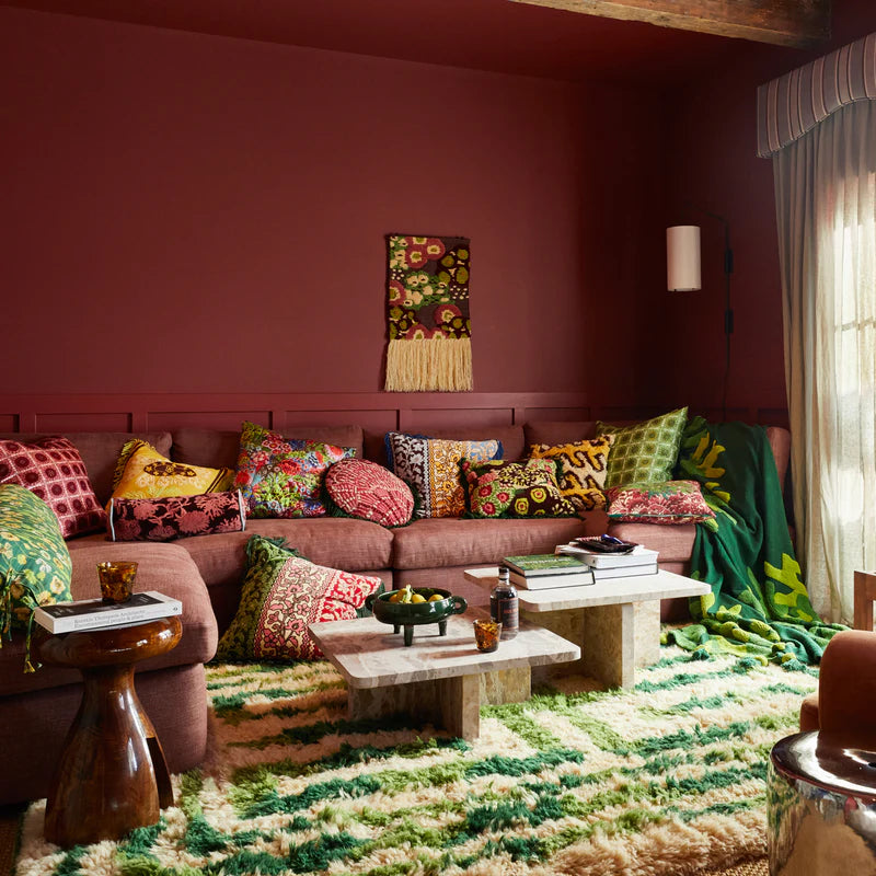 Delphine Velvet Bolster Cushion Feather Insert
