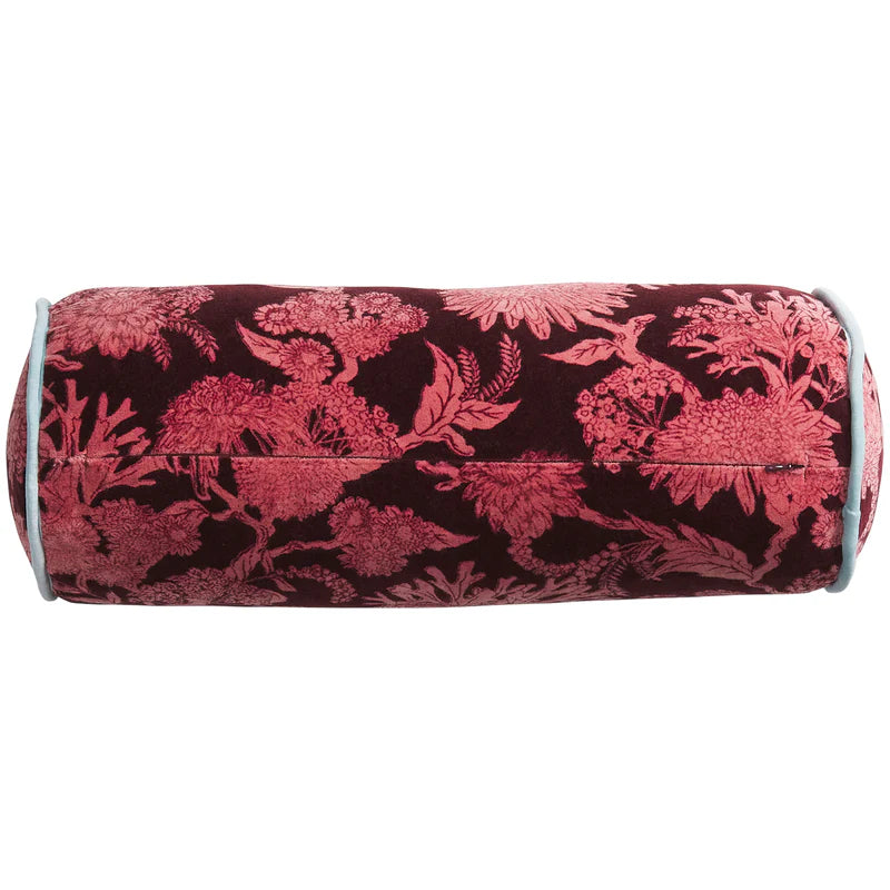 Delphine Velvet Bolster Cushion Feather Insert