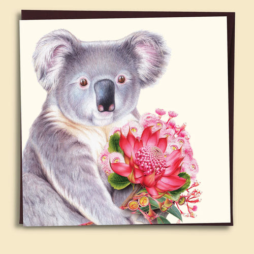 Papernest Cards "Big Koala Flowers Card" greeting card