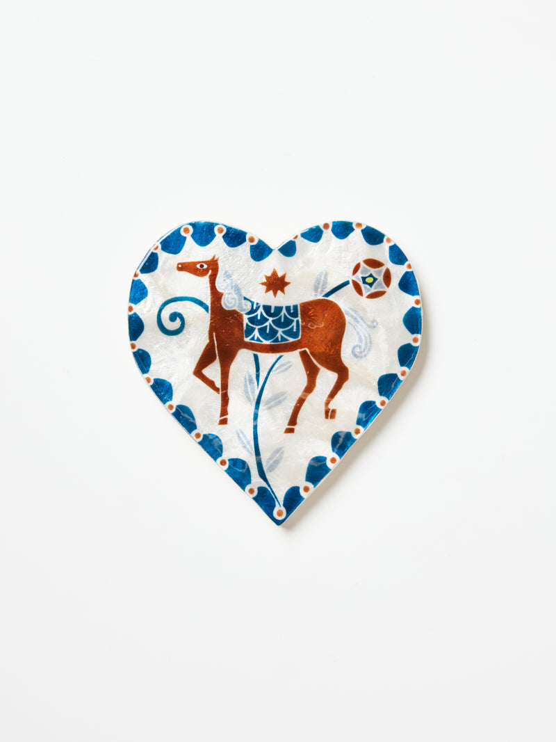 Paloma Heart White Horse