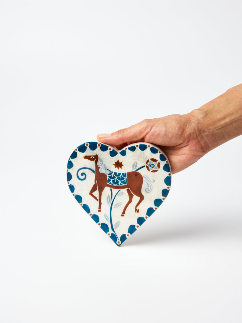 Paloma Heart White Horse