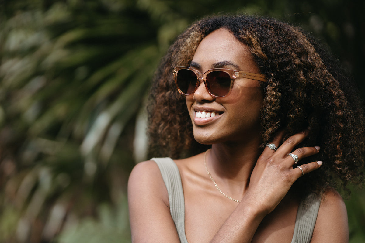 Lila Grace Champagne Sunglasses