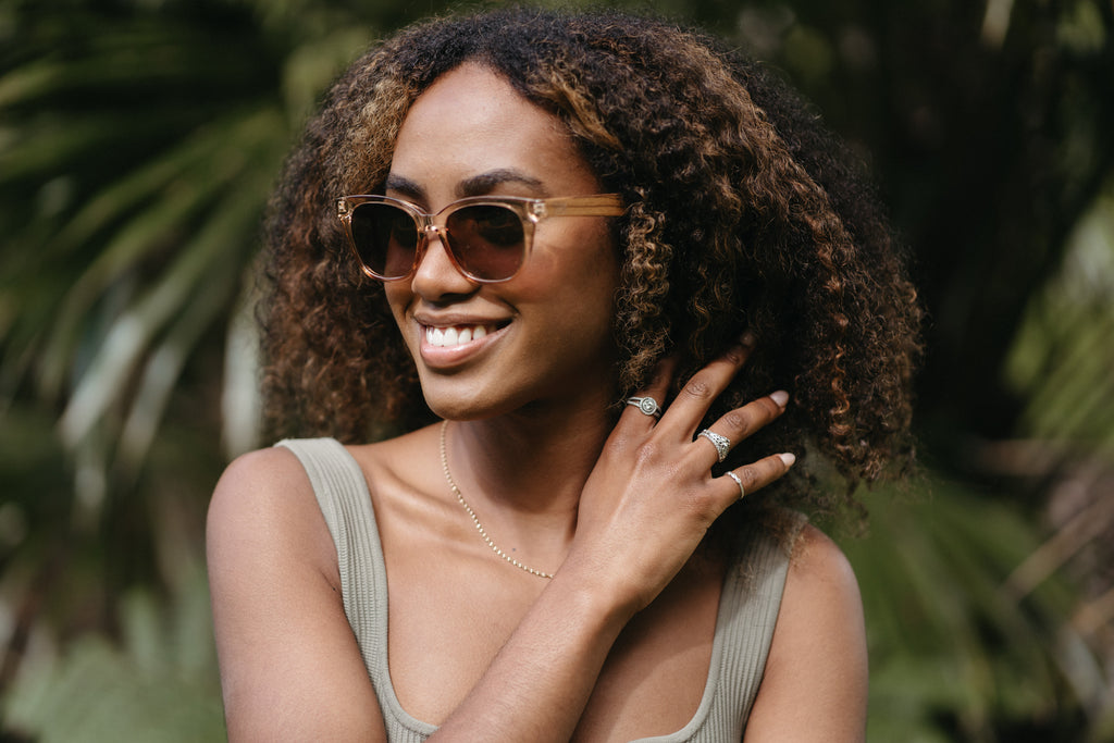 Lila Grace Champagne Sunglasses