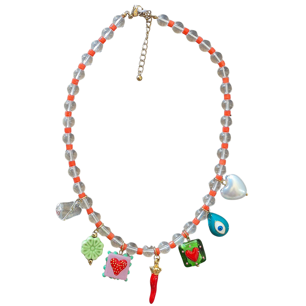 Beaded Charm Necklace STN2460