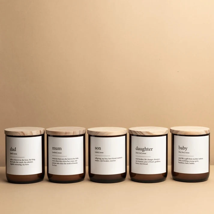 Mum ~ Dictionary Meaning Candle