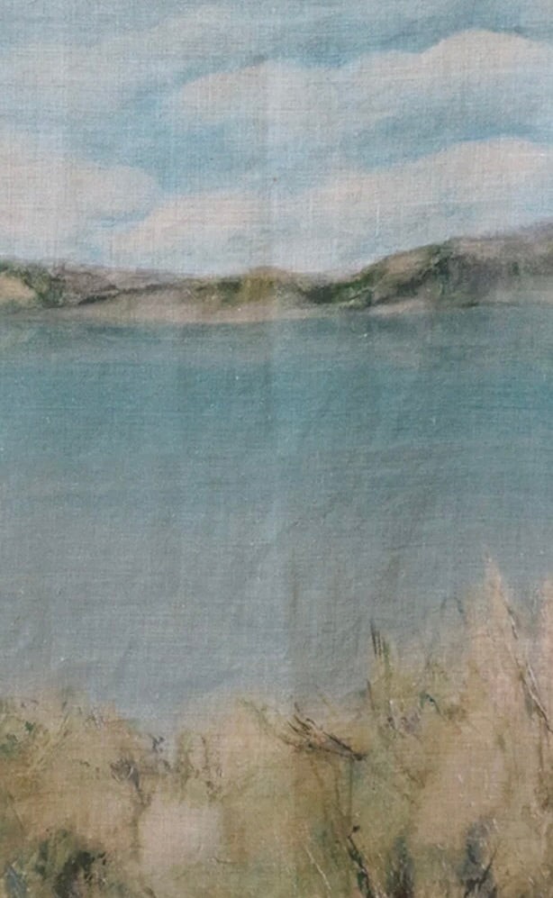 Island Summer Linen Tea Towel