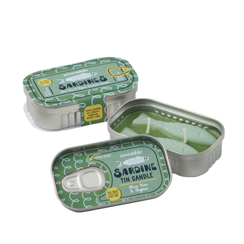 Sardine Tin Candle