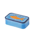 tavira blue ceramic trinket box shaped like a sardine tin with fish embossed lid