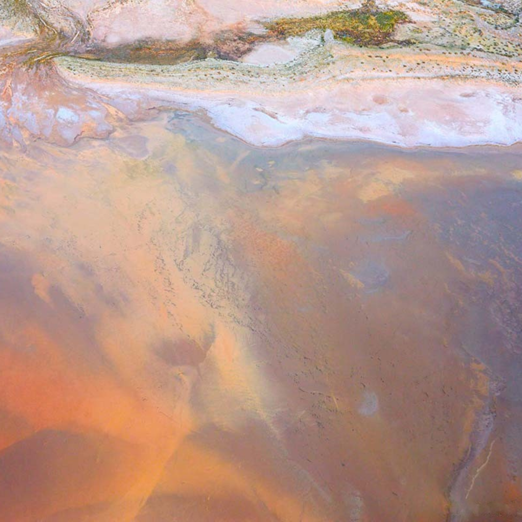 Lake Eyre 100% Silk Scarf