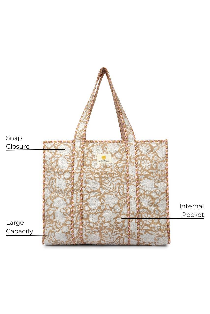 Cotton Tote Bag - Beige