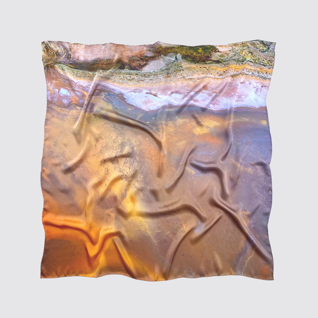 Lake Eyre 100% Silk Scarf