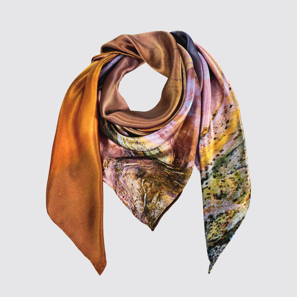 Lake Eyre 100% Silk Scarf