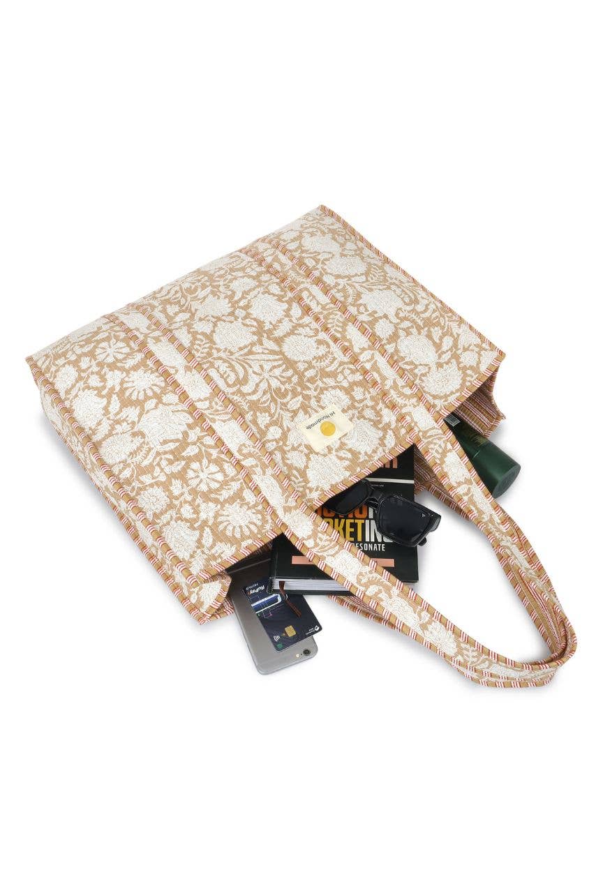 Cotton Tote Bag - Beige