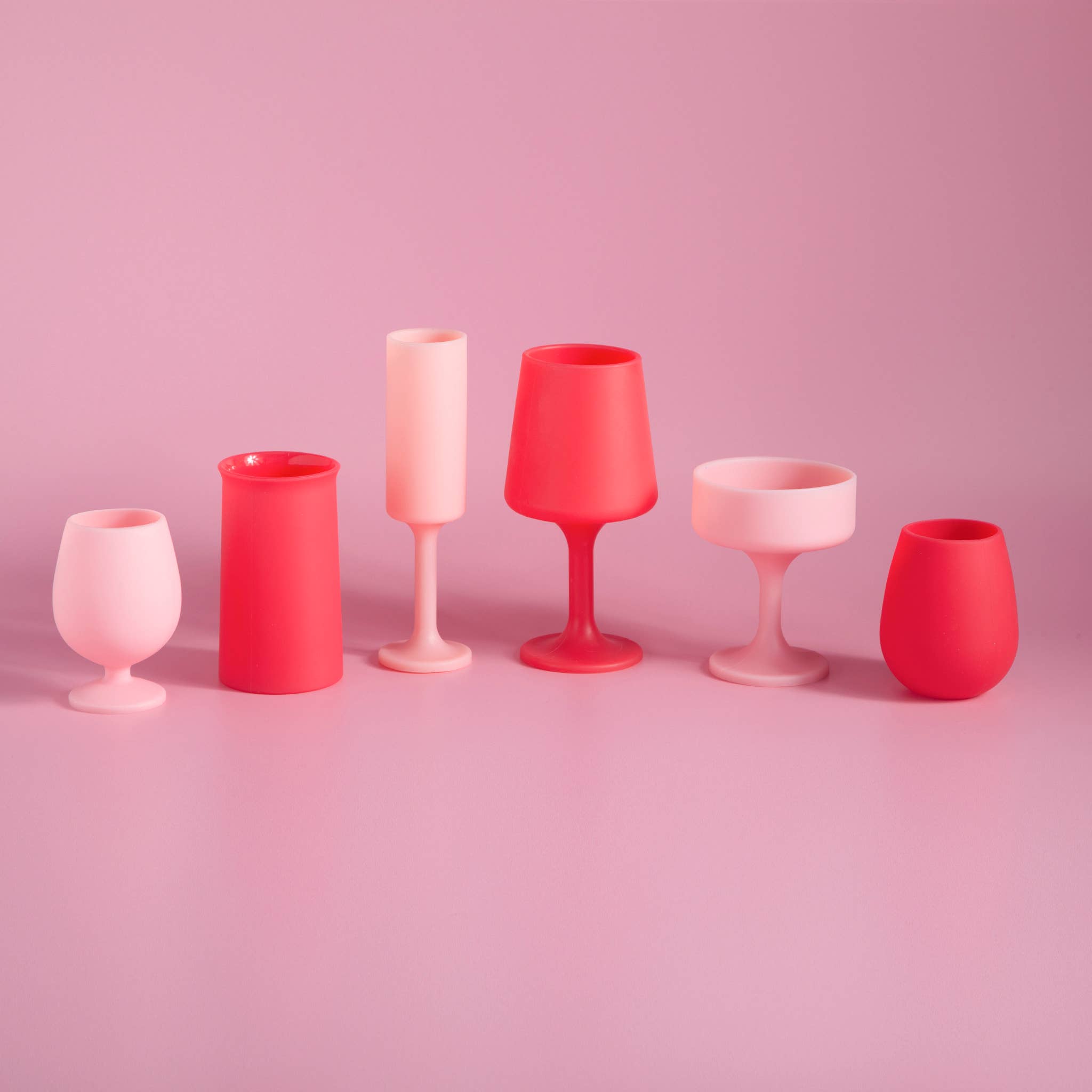 Cherry + Blush | Stemm | Silicone Unbreakable Wine Glasses