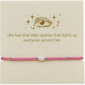 Bright Pink and Pearl Inspiration Bracelet