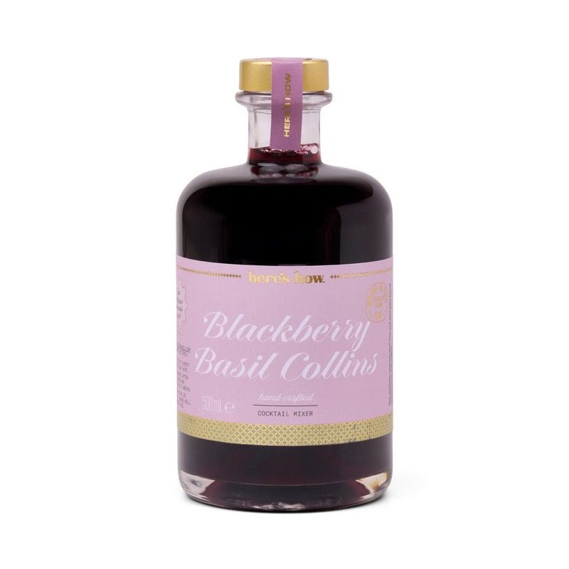 Blackberry Basil Collins Mixer 500ml (PK4)