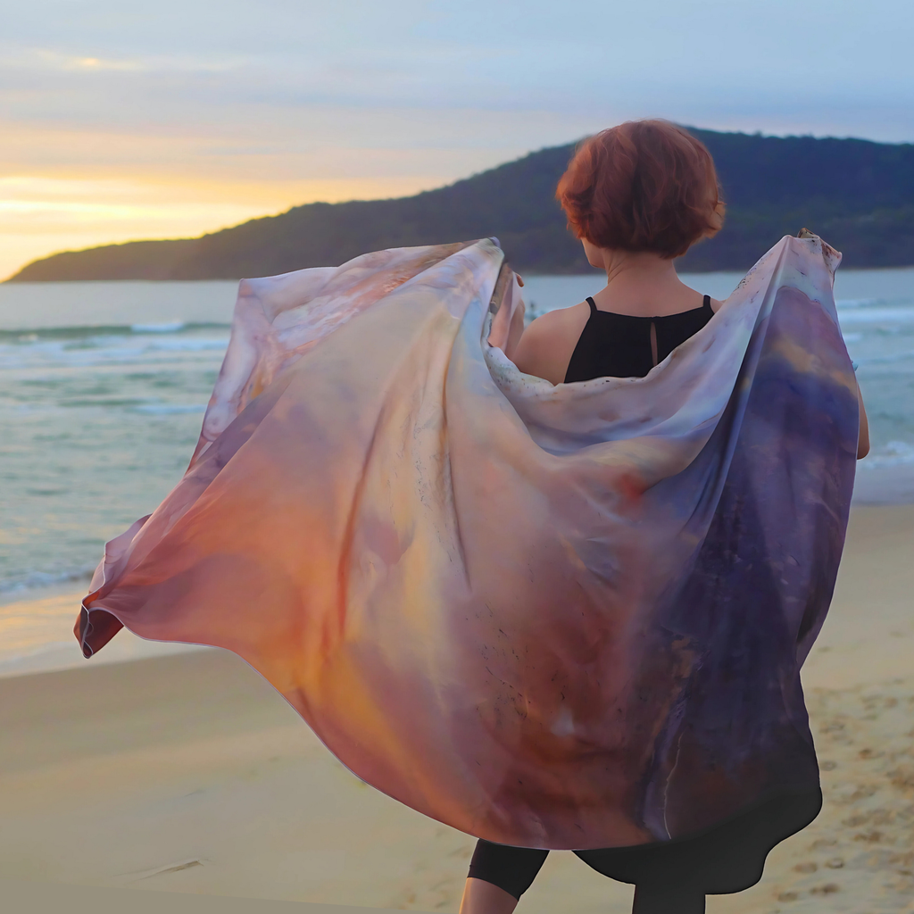Lake Eyre 100% Silk Scarf