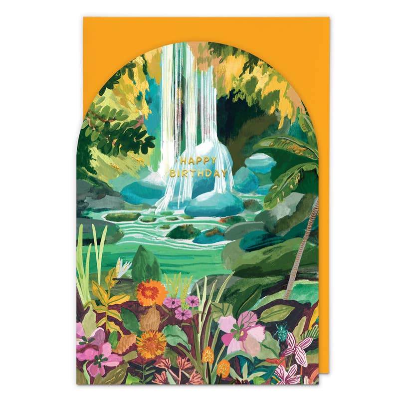 Waterfall Greetings Card