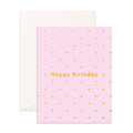 Birthday Lilac Dots Greeting Card