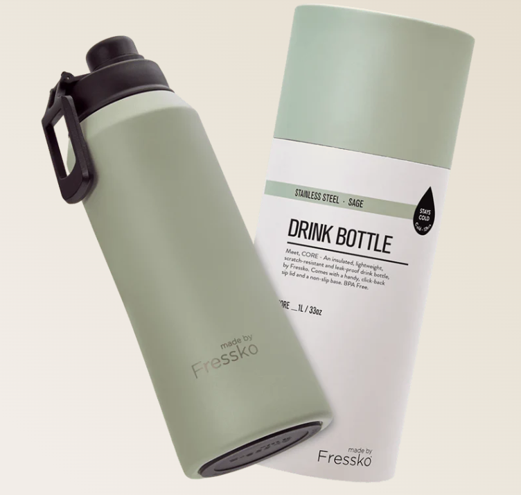 Drink Bottle 1L (Stainless Steel) - Sage