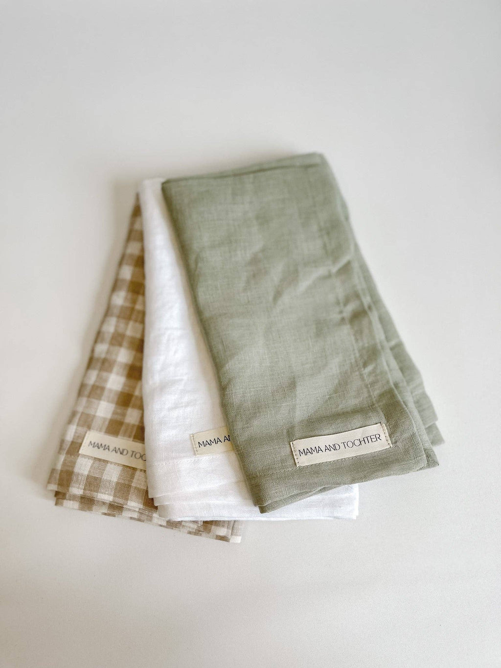 Pure French Linen Tea Towel - Pistachio
