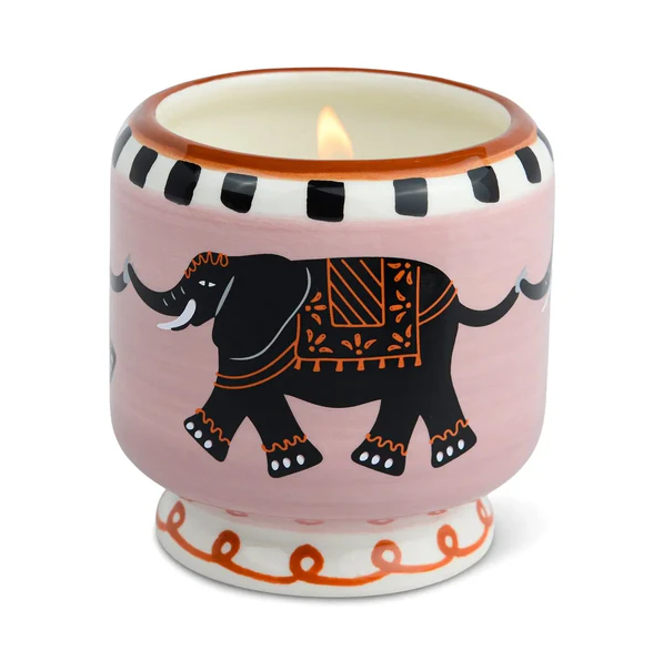Adopo Elephant Cermaic Candle - Tobacco Vanilla
