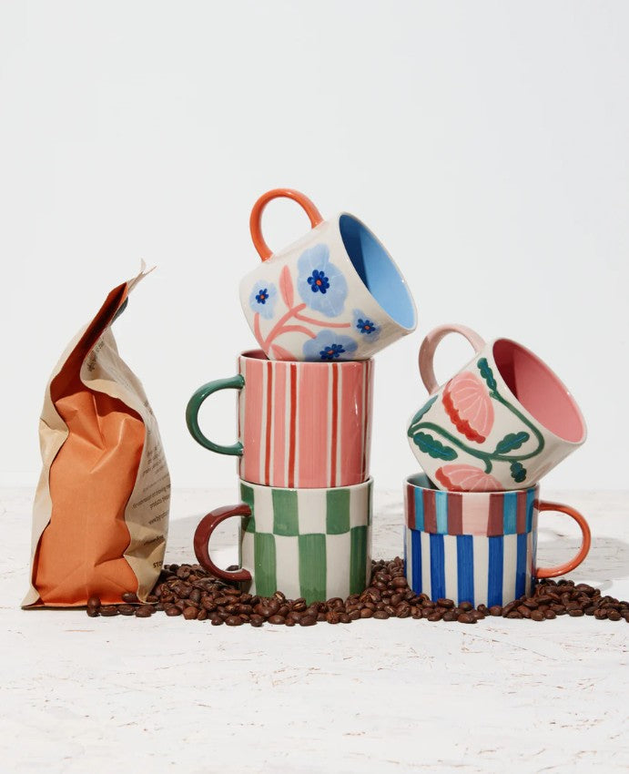 Bloomie Blue Flower Mug