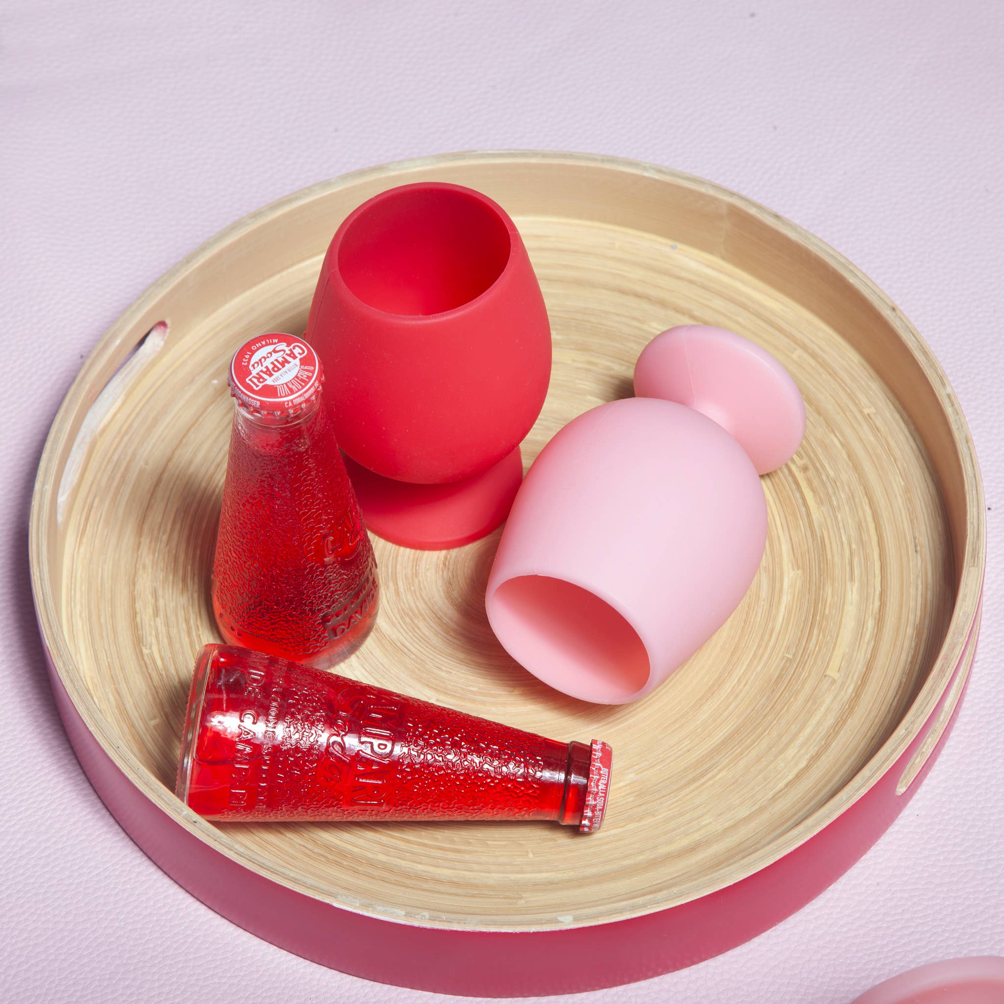 Cherry + Blush | Stemm | Silicone Unbreakable Wine Glasses
