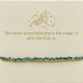 Turquoise Tort and Gold Inspiration Bracelet