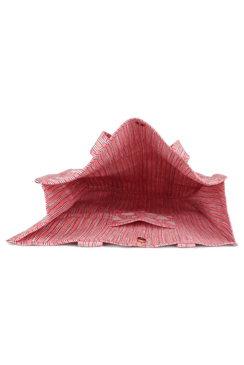 Cotton Tote Bag - Pink Tulip