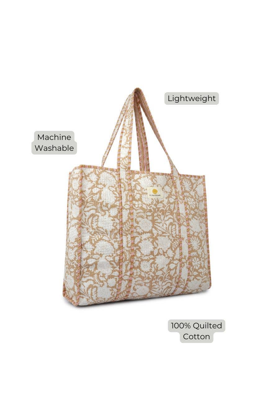 Cotton Tote Bag - Beige