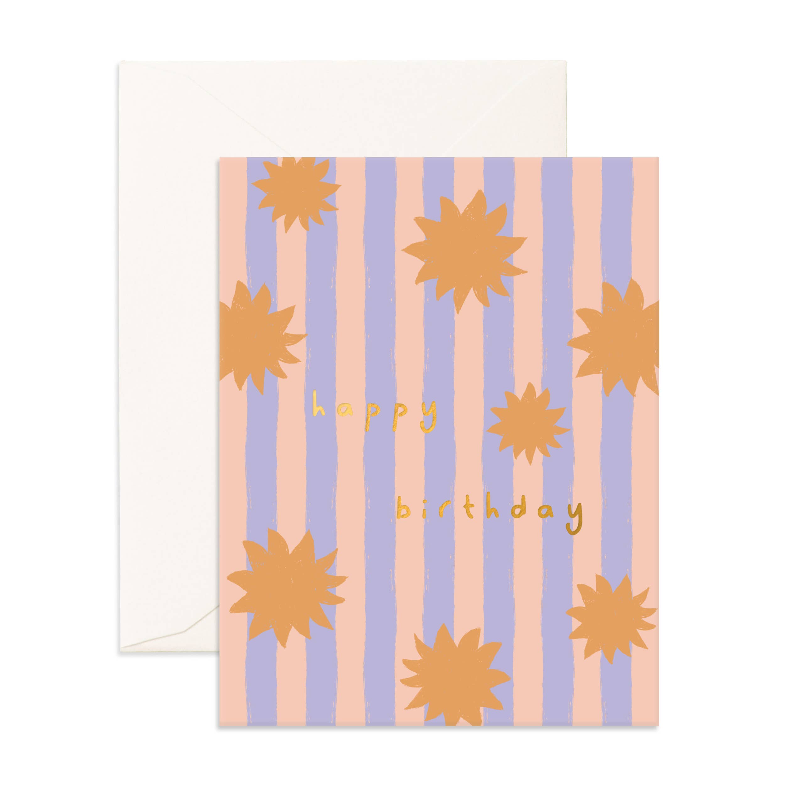 Birthday Suns Stripe Greeting Card
