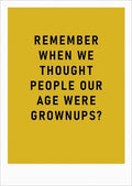 Card-Remember Grown Ups