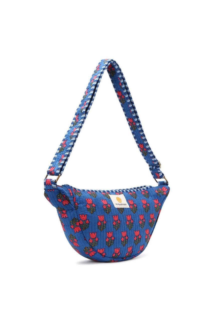 Cotton Sling Bag - Blue
