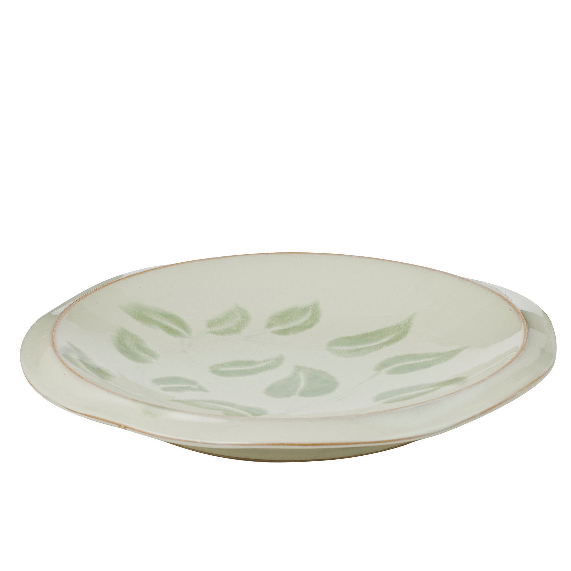 Winslet Ceramic Platter 41x5.5cm Nat/Grn